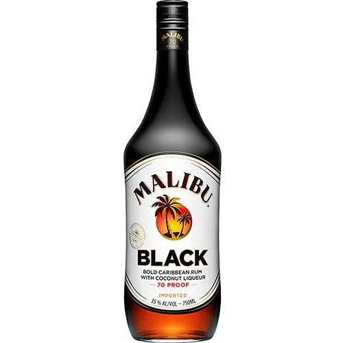 Malibu Black Flavored Caribbean Rum With Coconut Liqueur