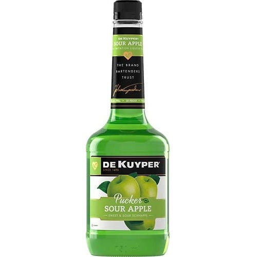 DeKuyper Pucker Sour Apple Schnapps Liqueur