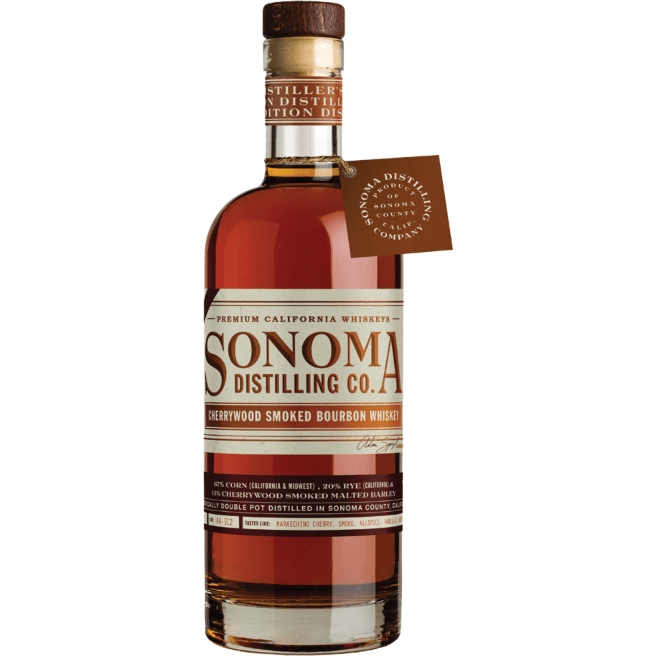 Sonoma County Distilling Co Cherrywood Smoked Bourbon Whiskey Sonoma County Usa
