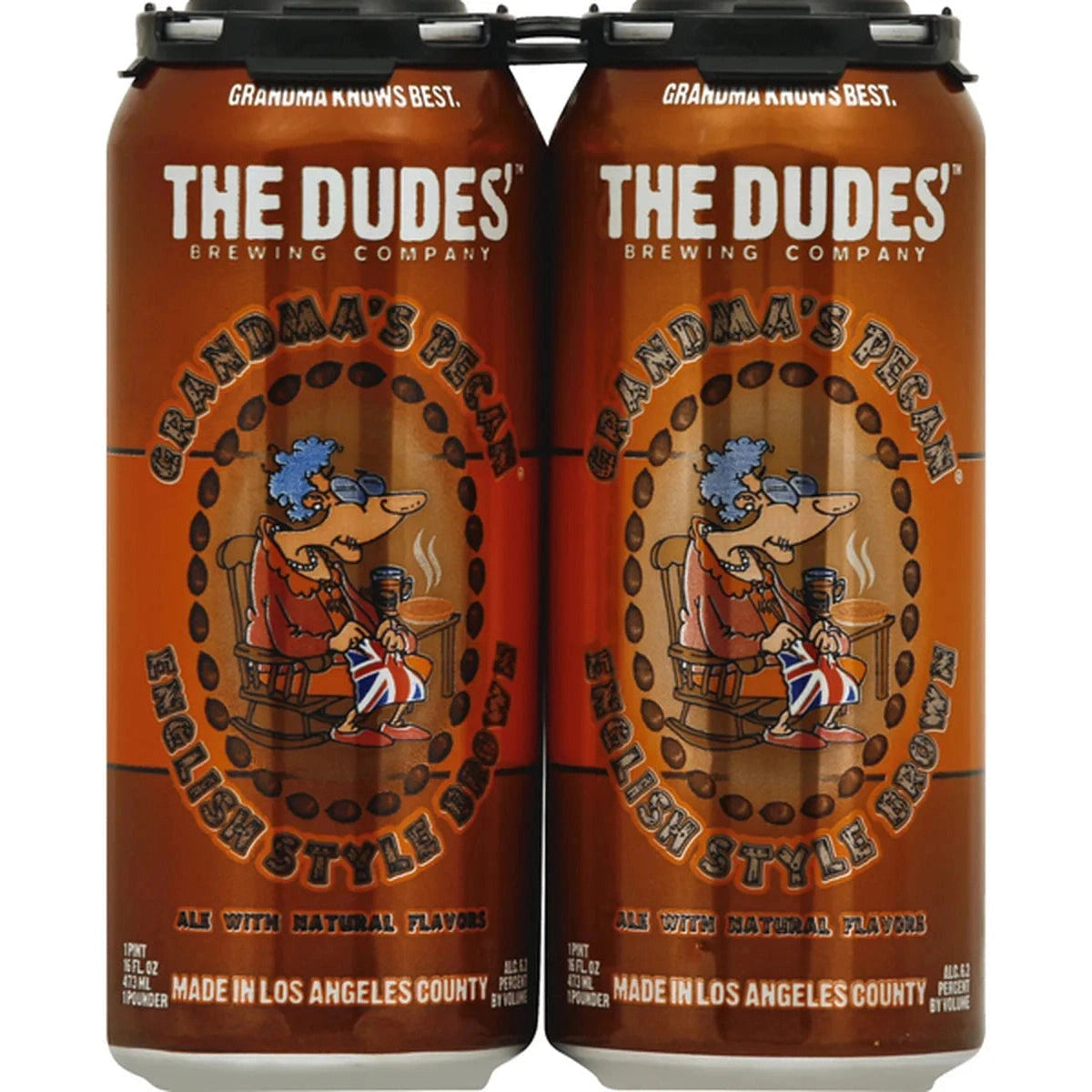 The Dudes Grandma's Pecan English Style Brown Cans 4 Pack