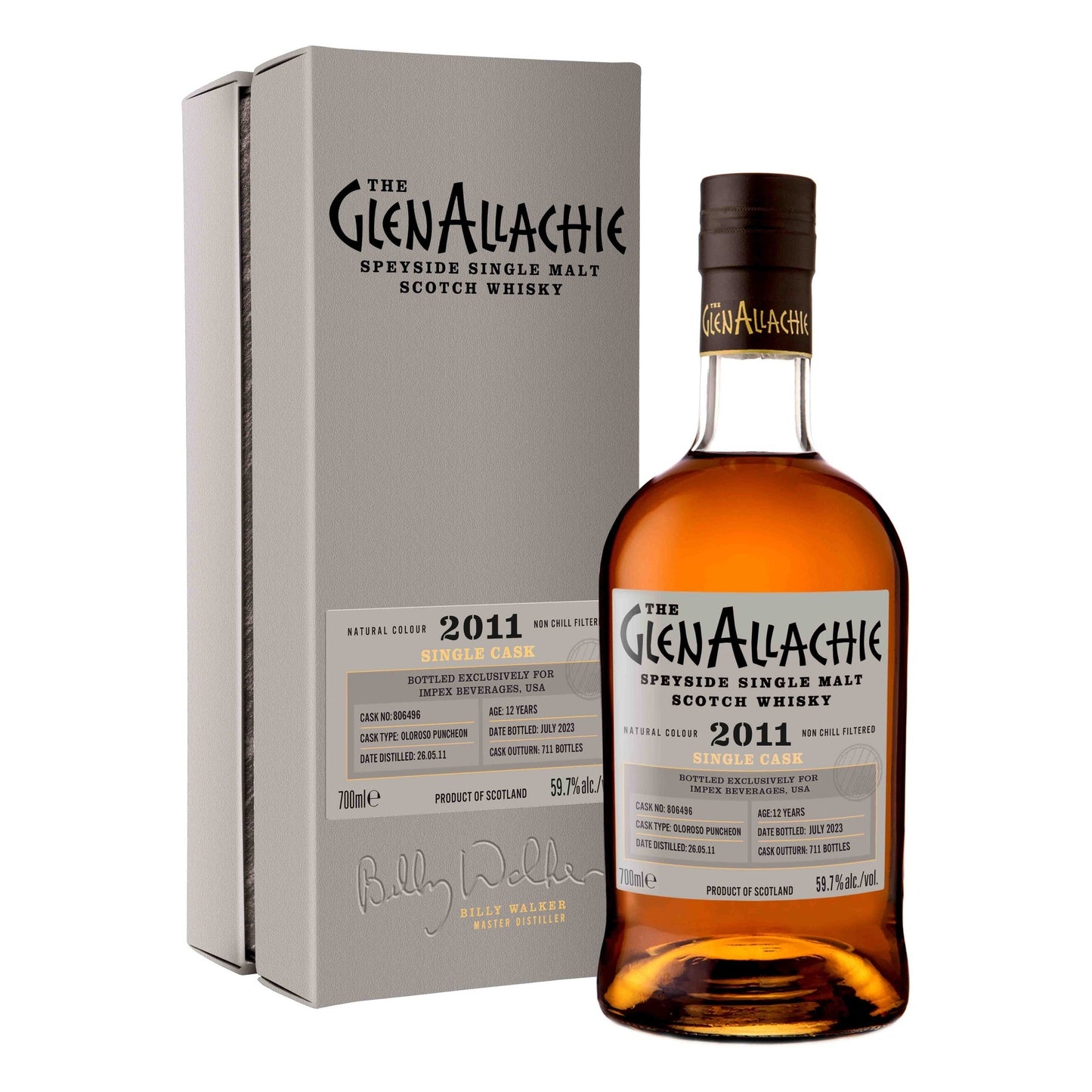 The Glenallachie Year Oloroso Puncheon Single Cask Speyside Single Malt Scotch Whiskey