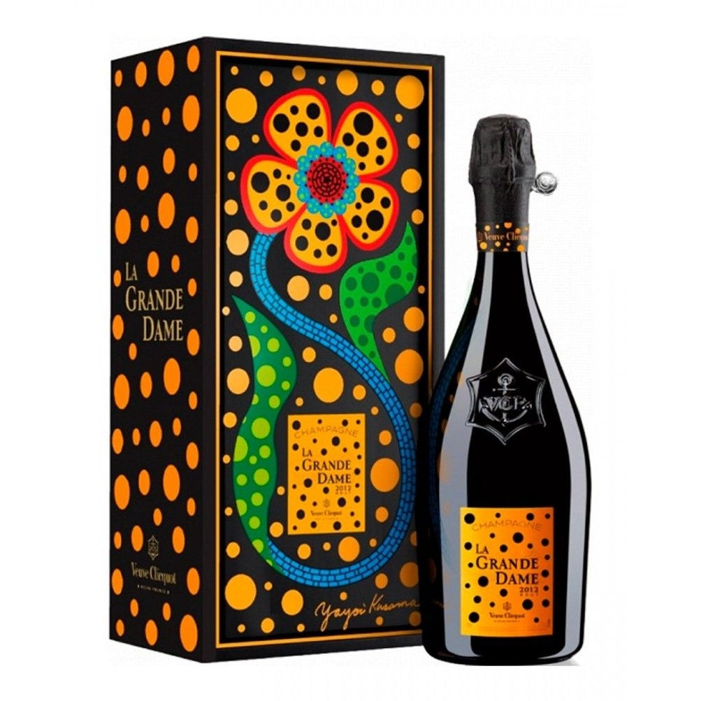 Veuve Clicquot Champagne Brut La Grande Dame Yayoi Kusama Artist Label W Yayoi Kusama Artist Gift