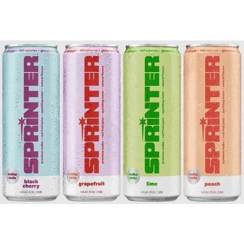 Sprinter Vodka Soda Variety Pack Each Grapefruit Lime