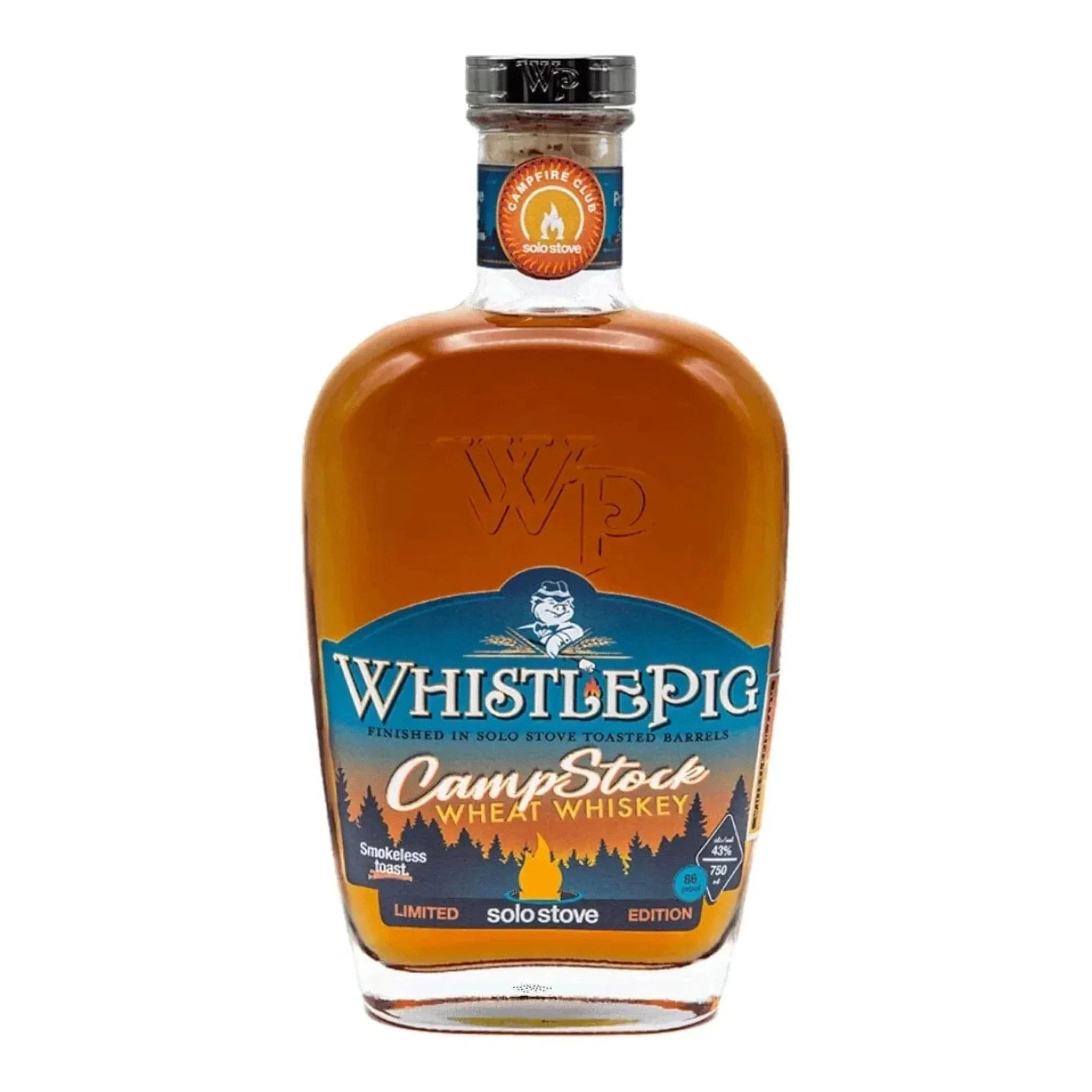 Whistlepig Limited Edition Campstock Wheat Whiskey Finished In Solo Stove Tosted Barrels F